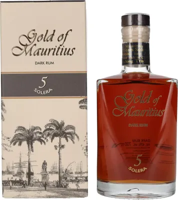 Produktbild von Gold of Mauritius Solera 5 + Box 700ml 40% Vol.
