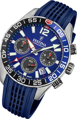 Produktbild von Festina Herren Uhr Chronograph F20517/1 Silikon Armbanduhr blau UF20517/1
