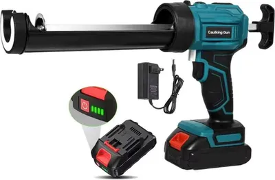 Immagine prodotto di Dichtgun, velocità regolabile, funzione luce LED, blu scuro (1 batteria)