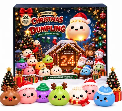 Produktbild von Dumpling Adventskalender 2026 24 Tage Squishy Adventskalender 2026