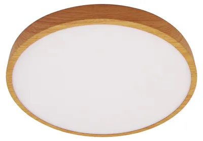 Zdjęcie produktu dla Plafon LED okrągły Riberio drewniany 30W biała ciepła 2700lm drewno wym:2,5x28x28cm IP20 Italux