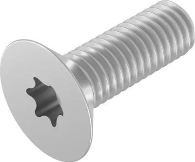 Produktbild von SECCARO Senkschraube M6 x 20 mm, Edelstahl V2A VA A2, ISO 14581, Innensechsrund (TX), Vollgewinde, 20 Stück