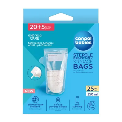 Image de Canpol babies Sachet de conservation du lait maternel 150 ml, 25 pcs. 70/001