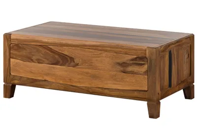 Image de MASSIVMOEBEL24 | ANCONA #202 Table basse en bois de sheesham - laqué / brun foncé 115x60x45
