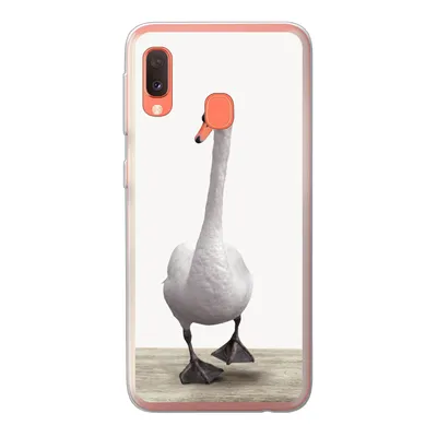 Produktbild von MuchoWow® Handyhülle Schutzhülle Hülle für Samsung Galaxy A20e Schwan - Tiere - Vogel - Jungen - Mädchen - Kinder Silikon Softcase Handy Hülle - Abdeckung