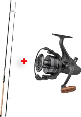 Produktbild von Kopie von Prologic Avenger Combo Stalker Carp Karpfen-Angelset Steckrute C1 Avenger Old Skool Karpfenrute 3,00m 3lbs 2-teilig Full Cork + Prologic Avenger 4000 Baitfeeder Freilaufrolle mit Ersatzspule #1