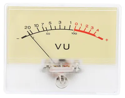 Produktbild von T-90 Hochpräziser dB-Verstärkerpegel-VU-Meter-Anschluss mit Glühbirne, Audiogerätezubehör