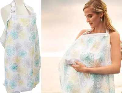 Produktbild von Milababy Stilltuch mit Sichtfenster, Bambusbezug, Wickeltuch im Etui