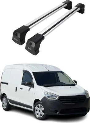 Image de Barres de Toit Transversales pour Dacia Dokker Ludospace 2012-2021 en Alu Gris