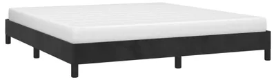 Produktbild von vidaXL Bettgestell ohne Matratze Schwarz 160x200 cm Samt