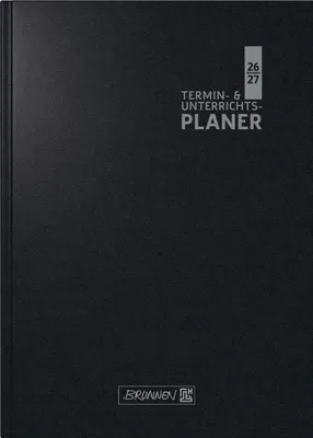 Produktbild von Termin- & Unterrichtsplaner 2026/2027 | A5, Kunststoff, schwarz