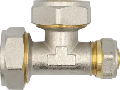 Produktbild von Klemmring Schraubfitting T-Stück reduziert 32x32x20 mm Verbundrohr