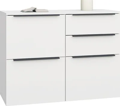 Produktbild von Kommode "Tom" 3-türig weiß-matt