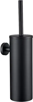 Produktbild von Toilettenbürste mit Wandhalterung aus Edelstahl, schwarz