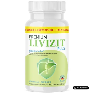 Image de Gélules Premium Livizit Plus | Pour votre équilibre naturel | Faciles à prendre | 60 gélules, Image générée par une IA