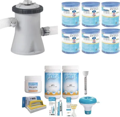 Obrázek produktu pro WAYS - Péče o bazén - Balení Malé a filtrační čerpadlo 1250 L/u a 6 filtrů typu H