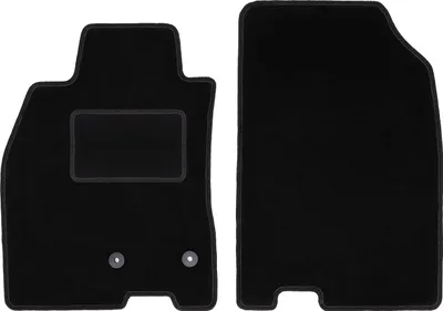 Obrázek produktu pro Přední velurové autokoberce na míru pro Renault Megane III (2008-2015, hatchback, kupé, grandtour, kombi) černé, sada 2 ks, s úchyty