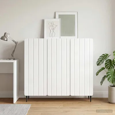 Productafbeelding van Maison Exclusive - Dressoir, hoogglans wit, 89 x 34,5 x 82 cm, houtvezel