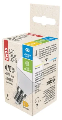 LED Lampe True Light Mini Globe / E14 / 4,2 W (40 W) / 470 lm / Neutralweiß
