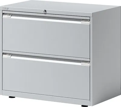 Produktbild von BISLEY Hängeregistraturschrank Essentials Maße: 80 x 69,3 x 47 cm (B x H x T) Werkstoff: Stahl Farbe: lichtgrau