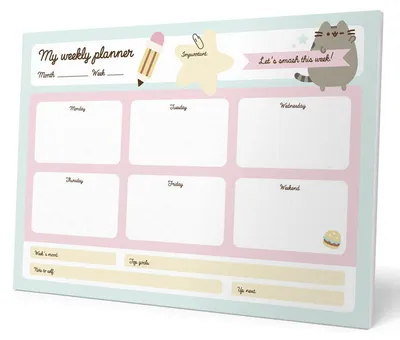 Obrázek produktu pro Pusheen - Týdenní plánovač z kolekce Foodie