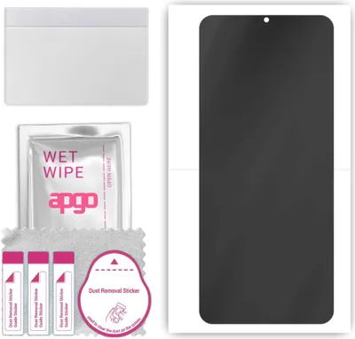 Produktbild von apgo Hydrogel Blickschutzfolie, Matt, kompatibel mit Vivo Y52 2022, Privacy Displayschutzfolie, Schutzfolie mit Positionierhilfe, Anti-Spy, kratzfest, einfache Montage