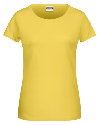 Produktbild von James and Nicholson - "Basic" T-Shirt für Damen LT3270 (XS) (Gelb)
