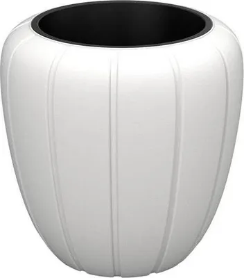 Produktbild von Blumentopf LAMELA Blumentopf niedrig GAJA, Durchmesser 40cm, Höhe 43cm, weiß