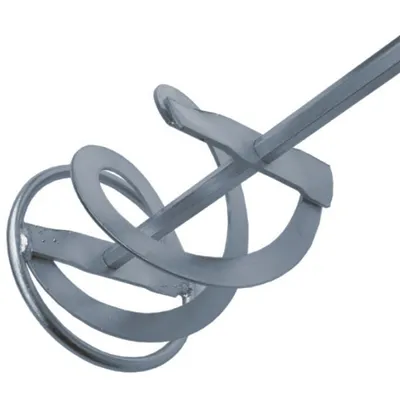 A close-up shot of a mixing paddle.