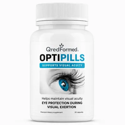 Zdjęcie produktu dla OptiPills – Codzienne wsparcie dla komfortu wzroku i dostarczenie składników odżywczych – 30 kapsułek, Obraz wygenerowany przez AI