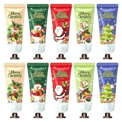 Produktbild von Handcreme Set Weihnachten 10 Stück Mini 20g 5 Duftvarianten Geschenk für Frauen Männer