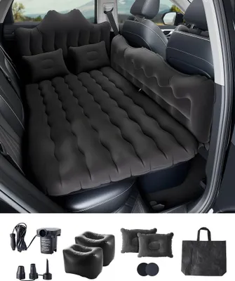 Immagine prodotto di Materasso ad aria per auto - Letto gonfiabile da viaggio per SUV - Letto ad aria portatile per viaggiare in auto