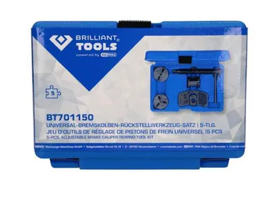 Immagine prodotto di BRILLIANT TOOLS Set di attrezzi universali per il ripristino dei pistoni dei freni 5 pezzi - BT701150