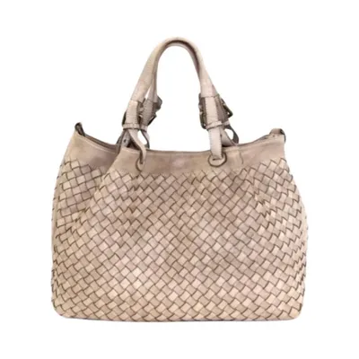 Produktbild von BZNA Handtasche Ronja beige Designer Umhängetasche Shopper