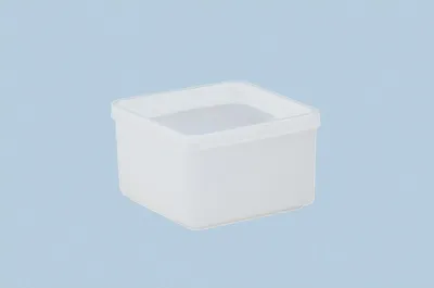 Produktbild von hünersdorff 910100, Aufbewahrungsbox, Transparent, Quadratisch, Polyethylen, Einfarbig, Polyethylen