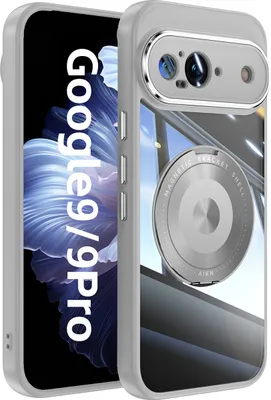 Image de Étui mobile pour Google Pixel 10 / Pixel 10 Pro protection militaire transparente avec support d'anneau magnétique et couvercle d'appareil photo Gris