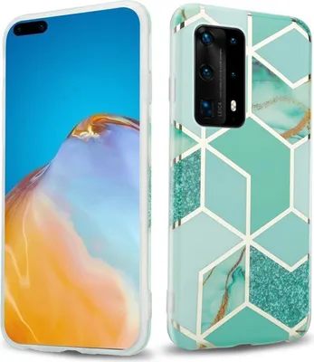 Produktbild von Cadorabo Schutzhülle für Huawei P40 Hülle in Grün TPU Handyhülle Etui Case Cover