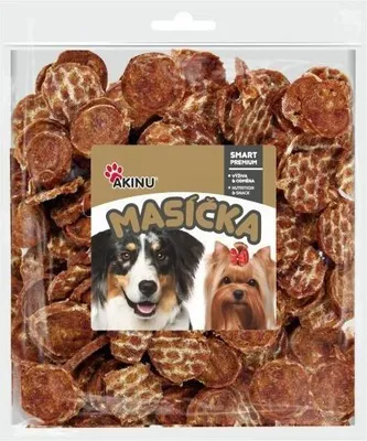 Obrázok produktu pre Akinu MASÍČKA Kačacie chipsy pre psy 300 g