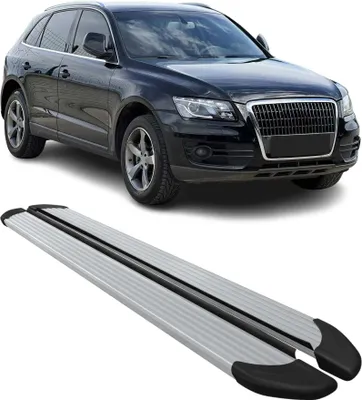Image de Marchepieds latéraux pédale pour Audi Q5 8RB 2008-2017 Aluminium 2x Gris