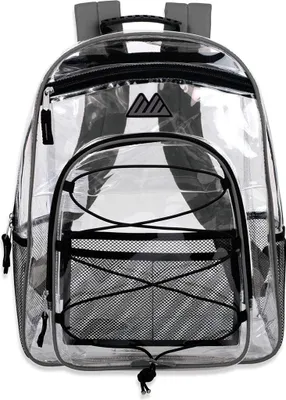 Produktbild von Klarer Rucksack, PVC-Material, langlebig und wasserdicht, durchsichtiger Hochleistungsrucksack für Sicherheits-Reisesportereignisse am College