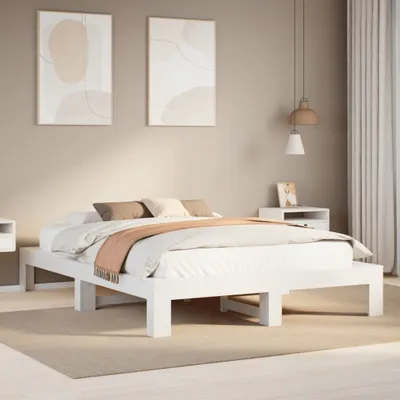 Immagine prodotto di Maison Exclusive - Letto senza Materasso Bianco 150x200 cm Legno Massello di Pino