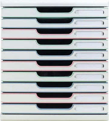 Image de Exacompta Module de classement Modulo 10 tiroirs Couleurs assorties 302303D