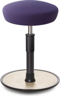 Produktbild von Sitz- Stehhocker Free Regular Hutsitz Gestrick Lila schwarz /cremeweiß.