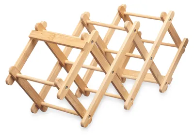 Obrázok produktu pre Stojan na víno na 6 fliaš, 54 x 15 x 21,5 cm