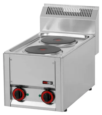 Productafbeelding van Elektrische kookplaat KBS met 2 kookzones van Ø18 cm, tafelmodel, 330 x 600 x 290 mm, 2 x 1,5 kW, 400 V