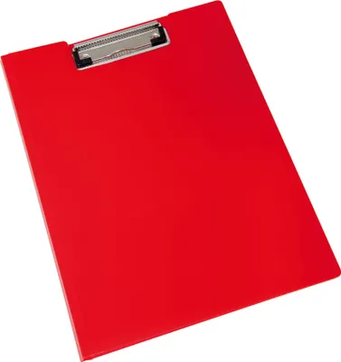 Produktbild von Klemmbrettmappe DIN A4 Polypropylen rot Packung mit 10 Stück