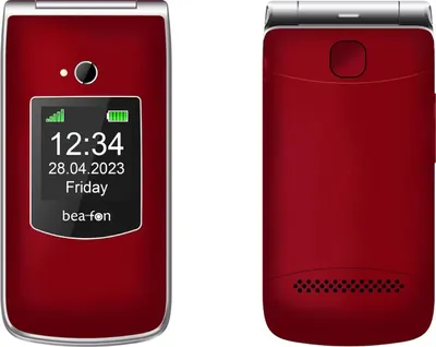 Zdjęcie produktu dla Beafon SL605, Clamshell, Jedna karta SIM, 6,1 cm (2.4"), Bluetooth, 800 mAh, Czerwony