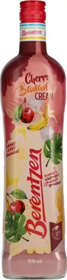 Produktbild von Berentzen | Cherry Banana Cream | Vegan | Mit dem Geschmack von Kirsche und Banane | Pur eiskalt oder aus Eis genießen | 0,7L | 15% Vol.