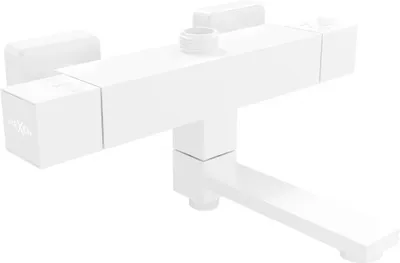 Zdjęcie produktu dla Mexen Cube termostatyczna bateria wannowo-prysznicowa, biała - 77910-20