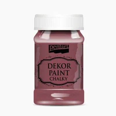 Immagine prodotto di PENTART Colore decorativo gessoso, 100 ml, rosso bordeaux